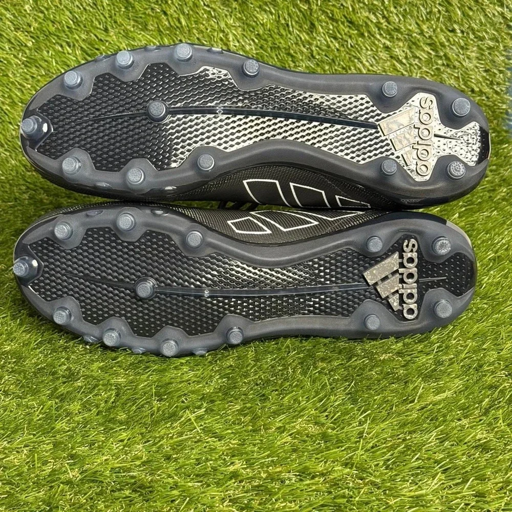 Adidas Adizero 12.0 Mens Size 14 Black Silver Low Top Football Cleats GY6513